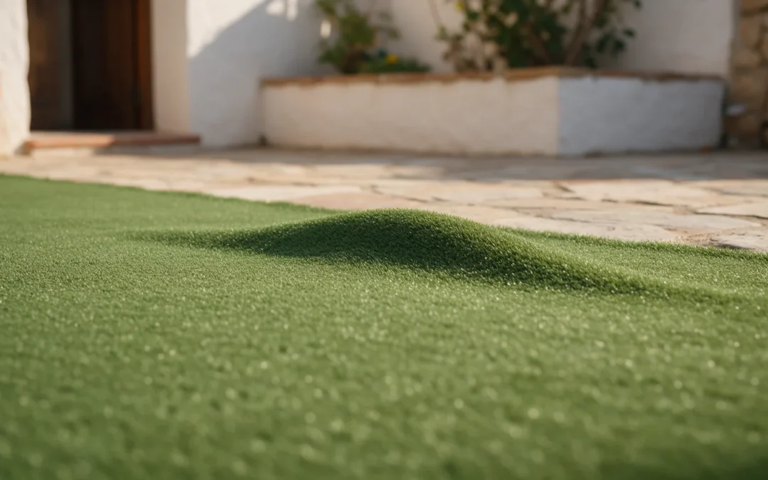 ¿Cómo quitar arrugas en césped artificial?