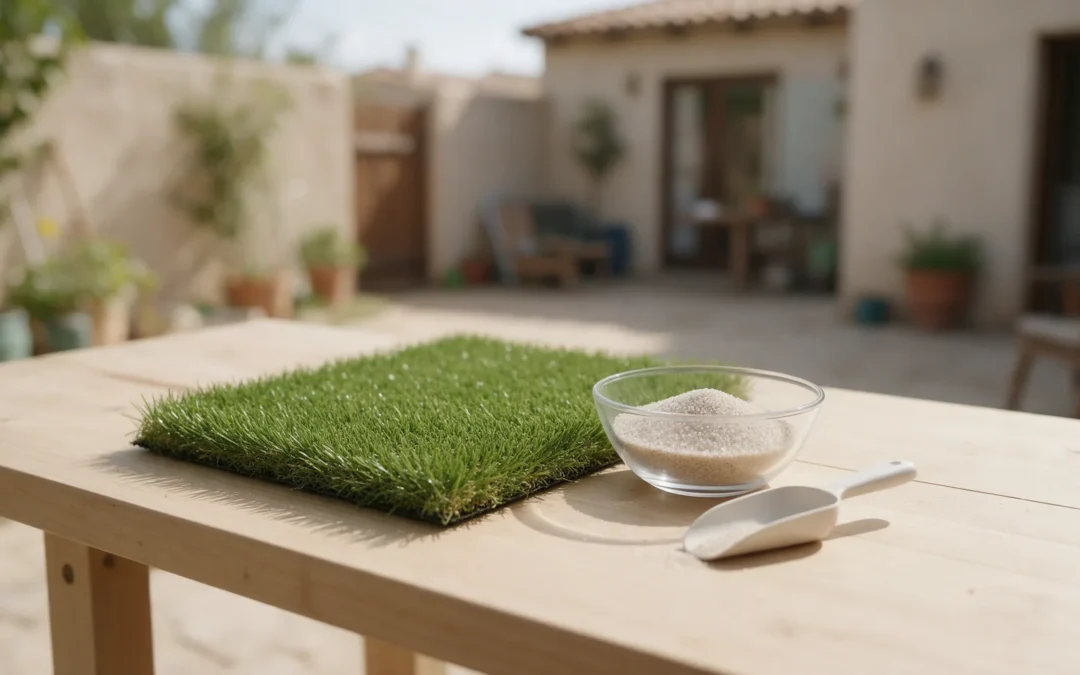 Cómo elegir entre césped artificial con relleno o sin relleno