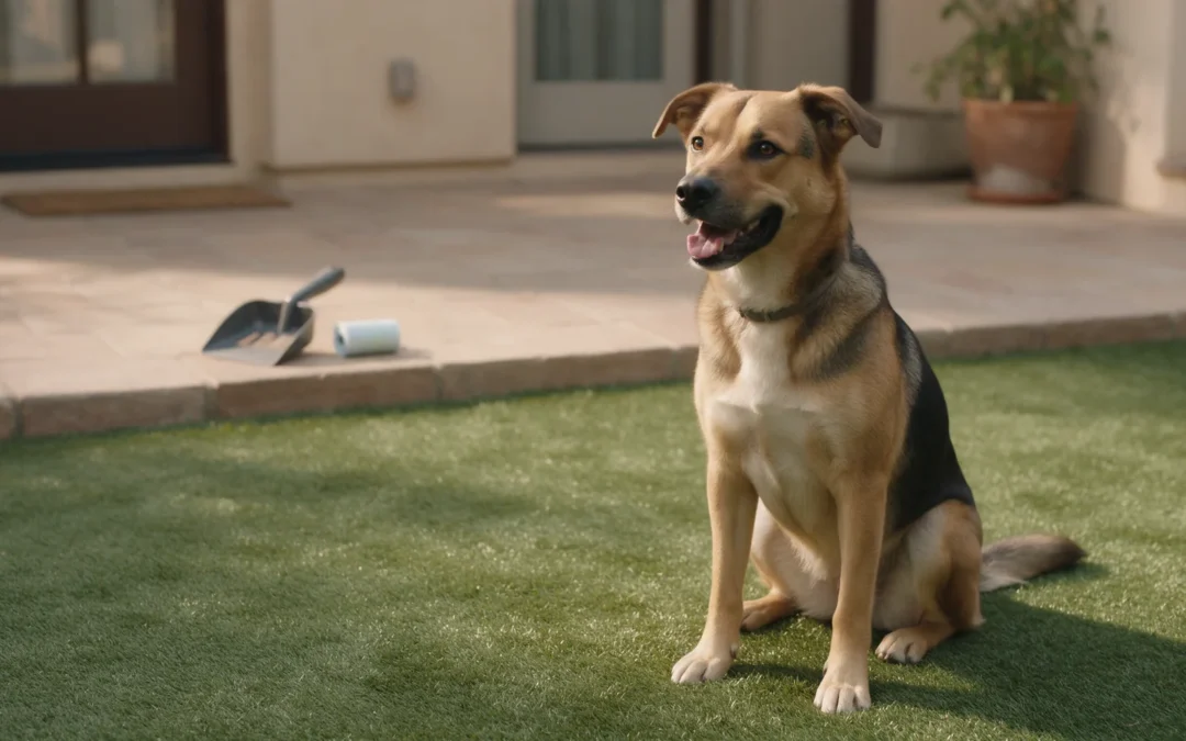 Cómo mantener limpio el césped artificial si tienes mascotas