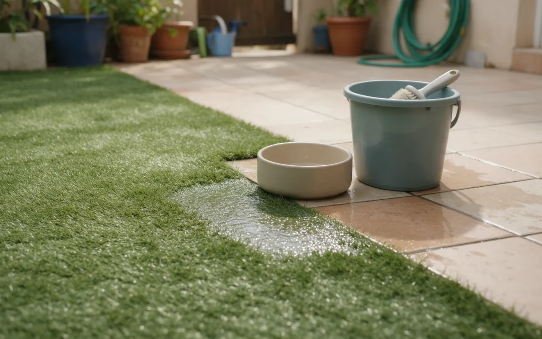 Cómo quitar el mal olor en césped artificial