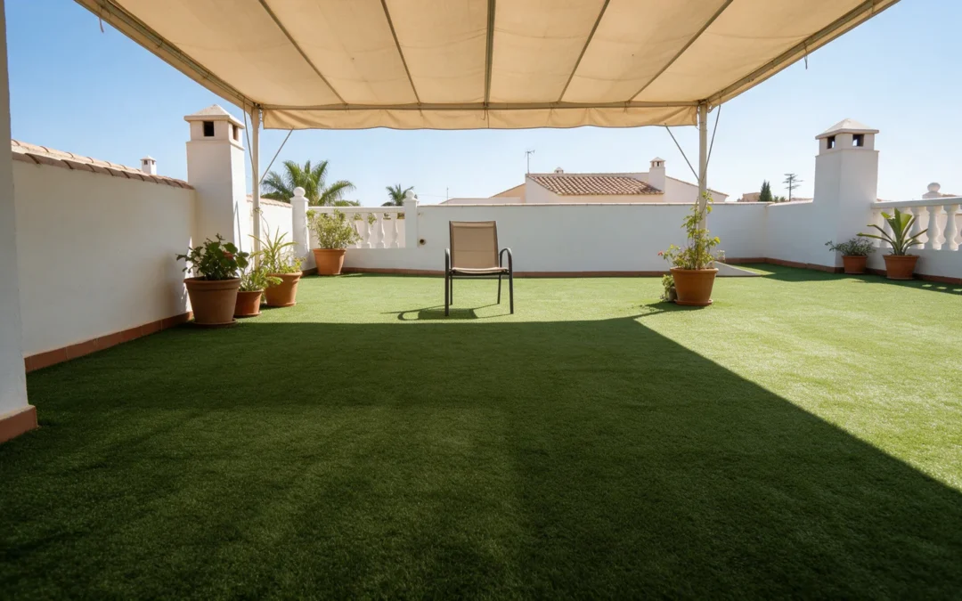 Cómo evitar que el césped artificial se caliente en verano