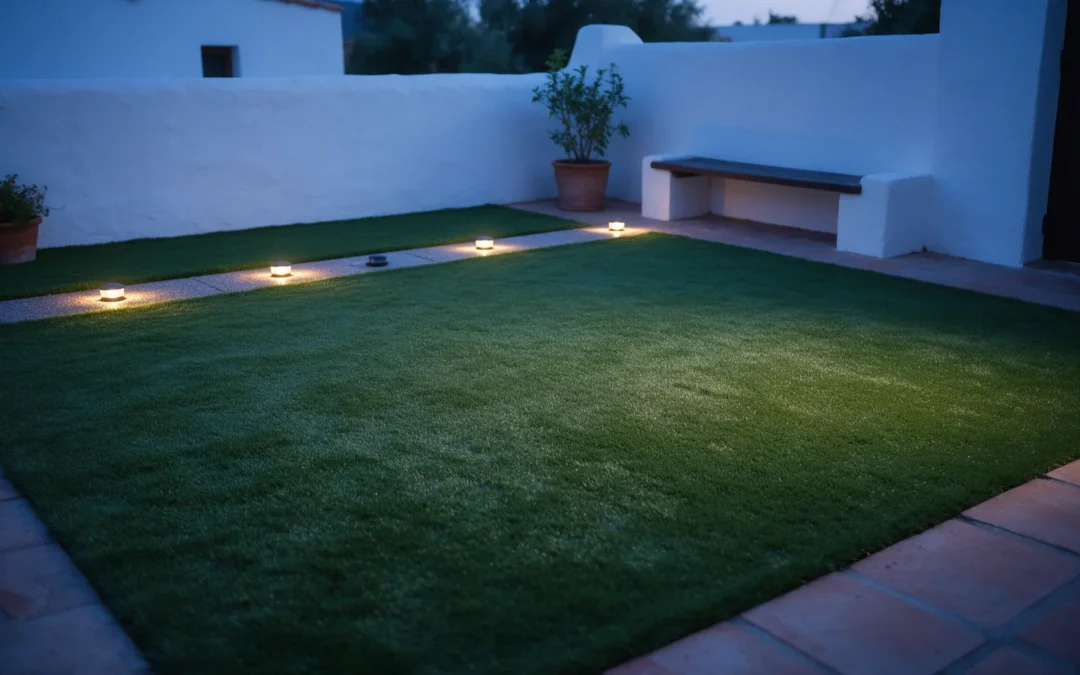 Ilumina tu jardín con césped artificial