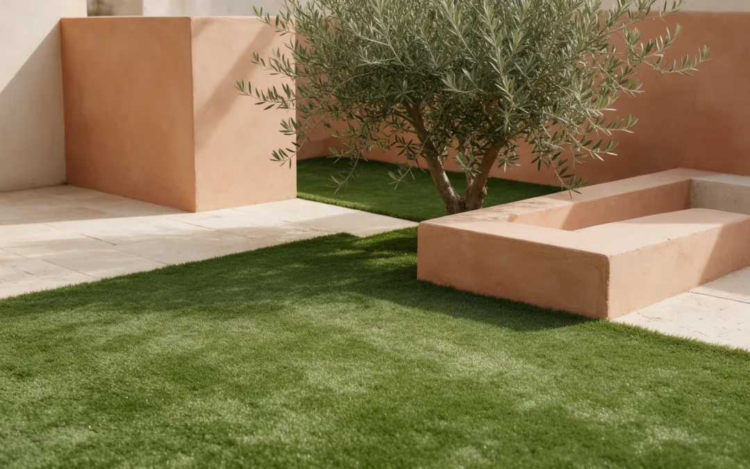 La influencia del color del césped artificial en la estética del jardín