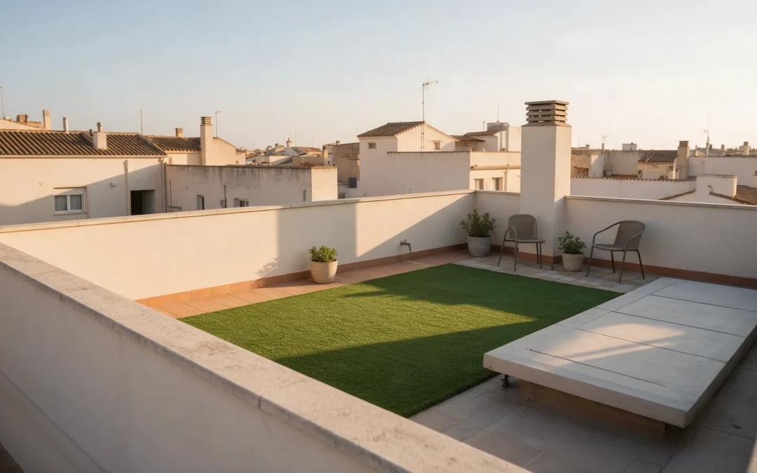 Ventajas del césped artificial para jardines en azoteas